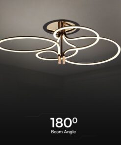 Φωτιστικό Οροφής LED Designer 36W με Χρυσό+Μαύρο Σώμα 3000K V-TAC – 23371