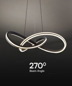 Κρεμαστό Φωτιστικό LED Designer 40W Μαύρο+Λευκό Σώμα CCT D600 V-TAC – 23373