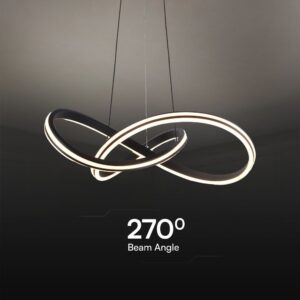 Κρεμαστό Φωτιστικό LED Designer 40W Μαύρο+Λευκό Σώμα CCT D600 V-TAC – 23373