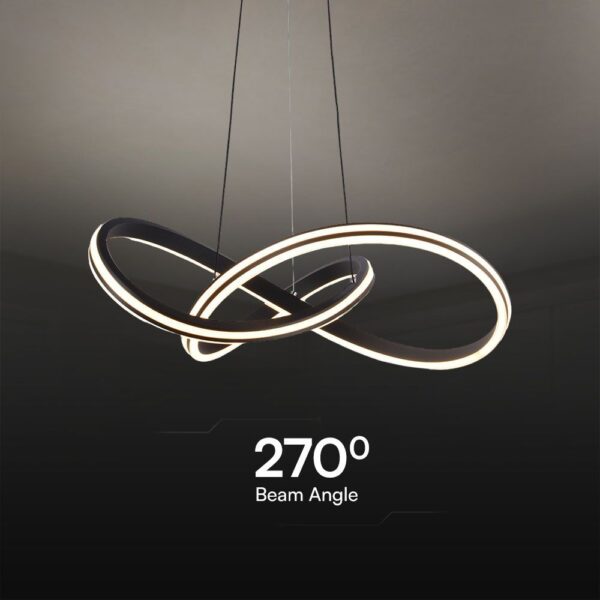 Κρεμαστό Φωτιστικό LED Designer 40W Μαύρο+Λευκό Σώμα CCT D600 V-TAC – 23373