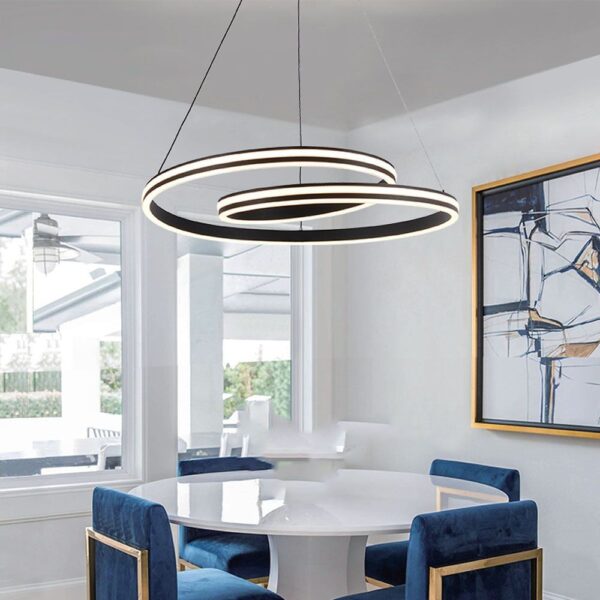 Κρεμαστό Φωτιστικό LED Designer με Μάυρο + Λευκό Σώμα CCT V-TAC – 23374