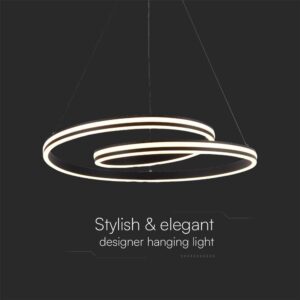 Κρεμαστό Φωτιστικό LED Designer με Μάυρο + Λευκό Σώμα CCT V-TAC – 23374