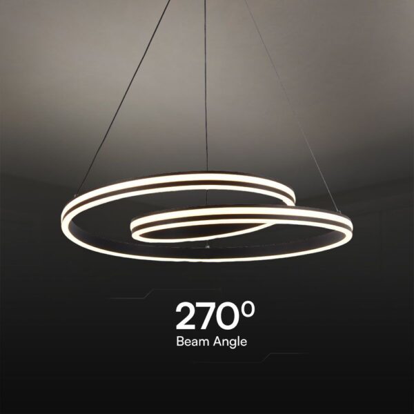 Κρεμαστό Φωτιστικό LED Designer με Μάυρο + Λευκό Σώμα CCT V-TAC – 23374