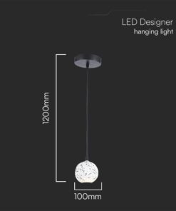 Κρεμαστό Φωτιστικό Designer Λευκό Μάρμαρο 1xG9 V-TAC – 23376