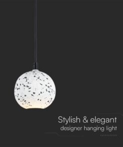 Κρεμαστό Φωτιστικό Designer Λευκό Μάρμαρο 1xG9 V-TAC – 23376