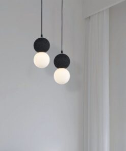 Κρεμαστό Φωτιστικό Designer Μαύρο + Λευκό Σώμα Body 1xG9 V-TAC – 23377