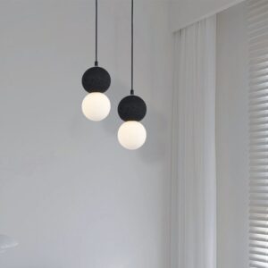 Κρεμαστό Φωτιστικό Designer Μαύρο + Λευκό Σώμα Body 1xG9 V-TAC – 23377