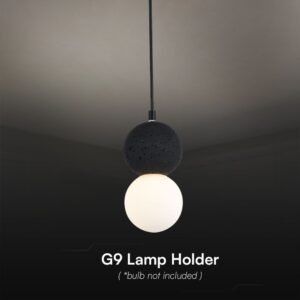 Κρεμαστό Φωτιστικό Designer Μαύρο + Λευκό Σώμα Body 1xG9 V-TAC – 23377