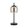 LED Designer Πορτατίφ 7W Μαύρο Μέταλλο + Γυαλί Κεχριμπάρι 3000K V-TAC – 23380