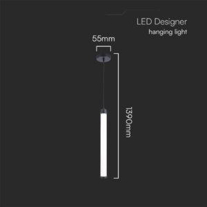 Designer Κρεμαστό Γραμμικό Φωτιστικό 5W LED Μαύρο 3000K V-TAC – 23381