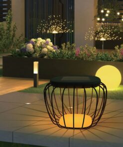 1W LED Designer Ηλιακό Φωρητό Φωτιστικό με Μαύρο Σώμα 6000K+3000K V-TAC – 23383