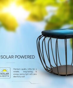 1W LED Designer Ηλιακό Φωρητό Φωτιστικό με Μαύρο Σώμα 6000K+3000K V-TAC – 23383