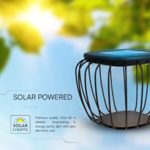 1W LED Designer Ηλιακό Φωρητό Φωτιστικό με Μαύρο Σώμα 6000K+3000K V-TAC – 23383