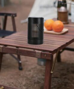 Ηλιακό Φορητό Πορτατίφ LED Μαύρο με Λαβή Θερμό 3000K V-TAC – 23385