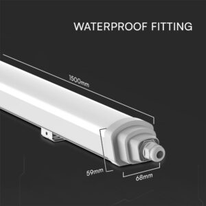 LED Αδιάβροχο IP65 Φωτστικό Samsung Chip 1500mm 48W 4000K 5760lm Quick Connection V-TAC – 23389