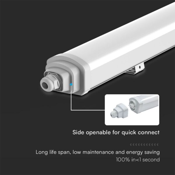 LED Αδιάβροχο IP65 Φωτστικό Samsung Chip 1500mm 48W 4000K 5760lm Quick Connection V-TAC – 23389