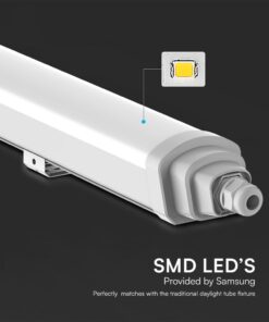 LED Αδιάβροχο IP65 Φωτστικό Samsung Chip 600mm 18W 4000K 2160lm Quick Connection V-TAC – 23391