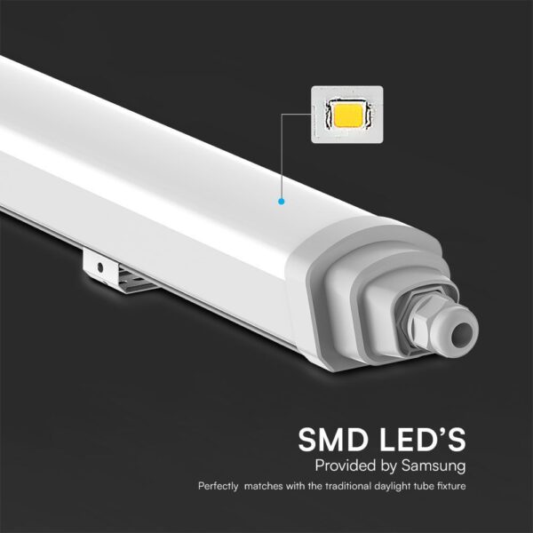 LED Αδιάβροχο IP65 Φωτστικό Samsung Chip 600mm 18W 4000K 2160lm Quick Connection  V-TAC – 23391