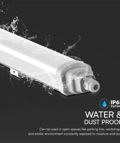 LED Αδιάβροχο IP65 Φωτστικό Samsung Chip 600mm 18W 4000K 2160lm Quick Connection V-TAC – 23391