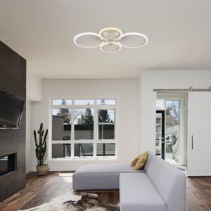 Φωτιστικό Οροφής LED 51W 3IN1 Dimmable με Τηλεχειριστήριο Λευκού Χρώματος V-TAC – 23394VT