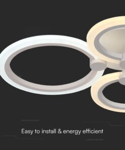 Φωτιστικό Οροφής LED 51W 3IN1 Dimmable με Τηλεχειριστήριο Λευκού Χρώματος V-TAC – 23394VT