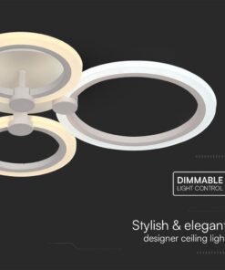 Φωτιστικό Οροφής LED 51W 3IN1 Dimmable με Τηλεχειριστήριο Λευκού Χρώματος V-TAC – 23394VT