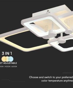 Φωτιστικό Οροφής LED 70W 3IN1 Dimmable Με Τηλεχειριστήριο Λευκού Χρώματος V-TAC – 23395VT