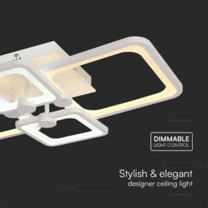 Φωτιστικό Οροφής LED 70W 3IN1 Dimmable Με Τηλεχειριστήριο Λευκού Χρώματος V-TAC – 23395VT