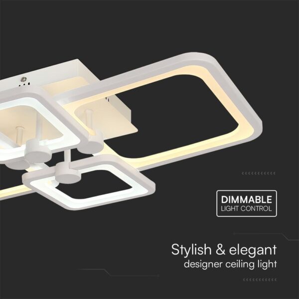 Φωτιστικό Οροφής LED 70W 3IN1 Dimmable Με Τηλεχειριστήριο Λευκού Χρώματος V-TAC – 23395VT