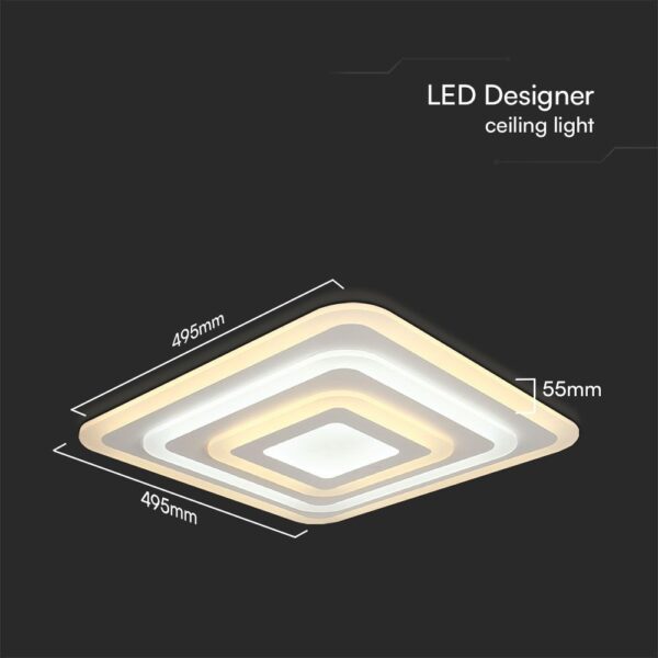 Φωτιστικό Οροφής LED 82W 3IN1 Dimmable Λευκού Χρώματος V-TAC – 23396VT