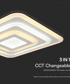 Φωτιστικό Οροφής LED 82W 3IN1 Dimmable Λευκού Χρώματος V-TAC – 23396VT