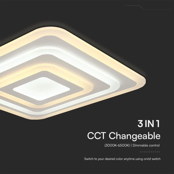 Φωτιστικό Οροφής LED 82W 3IN1 Dimmable Λευκού Χρώματος V-TAC – 23396VT