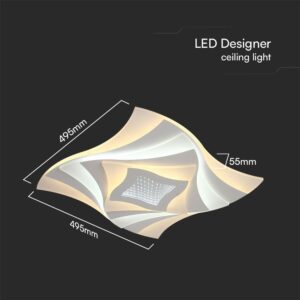 Φωτιστικό Οροφής LED 63W 3IN1 Dimmable Λευκού Χρώματος Με Τηλεχειρηστήριο V-TAC – 23397VT