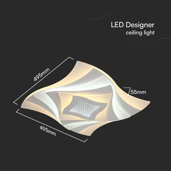 Φωτιστικό Οροφής LED 63W 3IN1 Dimmable Λευκού Χρώματος Με Τηλεχειρηστήριο V-TAC – 23397VT