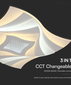 Φωτιστικό Οροφής LED 63W 3IN1 Dimmable Λευκού Χρώματος Με Τηλεχειρηστήριο V-TAC – 23397VT