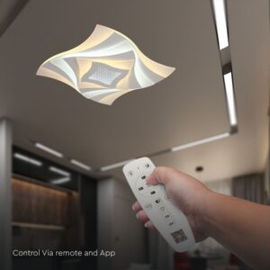 Φωτιστικό Οροφής LED 63W 3IN1 Dimmable Λευκού Χρώματος Με Τηλεχειρηστήριο V-TAC – 23397VT