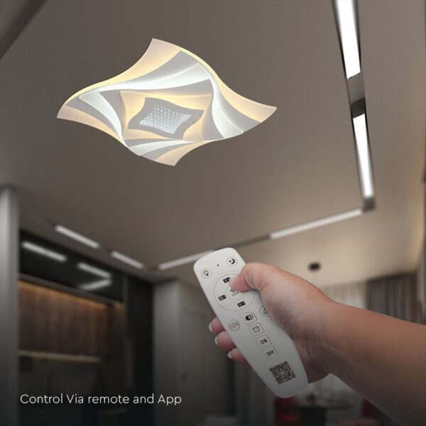 Φωτιστικό Οροφής LED 63W 3IN1 Dimmable Λευκού Χρώματος Με Τηλεχειρηστήριο V-TAC – 23397VT