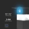 Επιτοίχιο Φωτιστικό Βεράντας LED 3W 3000K Ηλιακό με Αισθητήρα PIR IP54 Μαύρο V-TAC – 23400VT