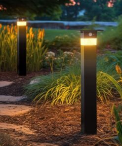 Φωτιστικό Κολωνάκι Κήπου LED 3W 3000Κ Ηλιακό με Ανιχνευτή Κίνησης IP54 Μαύρο V-TAC – 23401VT