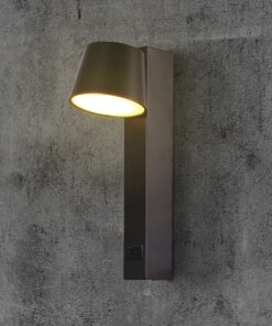 Μοντέρνο Περιστρεφόμενο Φωτιστικό Τοίχου – Απλίκα Ξενοδοχείου Bed Side 8W Μαύρο με Φορτιστή USB V-TAC 3000K – 23406