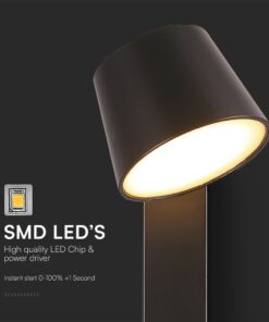 Μοντέρνο Περιστρεφόμενο Φωτιστικό Τοίχου – Απλίκα Ξενοδοχείου Bed Side 8W Μαύρο με Φορτιστή USB V-TAC 3000K – 23406