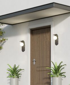 Απλίκα Τοίχου Designer με Γυάλινη Σφαίρα 1xG9 Μαύρο Σώμα V-TAC – 23407