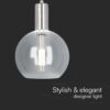 Κρεμαστό Φωτιστικό LED 5W 3000K Χρώμιο V-TAC – 23409VT