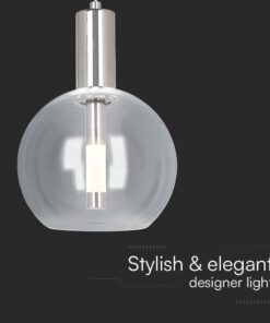 Κρεμαστό Φωτιστικό LED 5W 3000K Χρώμιο V-TAC – 23409VT