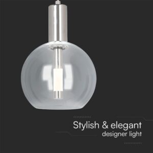 Κρεμαστό Φωτιστικό LED 5W 3000K Χρώμιο V-TAC – 23409VT