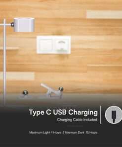 Επιτραπέζιο Επαναφορτιζόμενο Αποσπώμενο Φωτιστικό LED 3W LED με Μαγνήτη & Μανταλάκι CCT Λευκού Χρώματος V-TAC – 23410VT