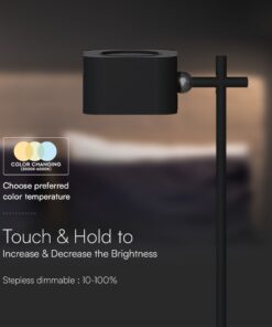 Επιτραπέζιο Επαναφορτιζόμενο Αποσπώμενο Φωτιστικό LED 3W LED με Μαγνήτη & Μανταλάκι CCT Μαύρου Χρώματος V-TAC – 23411VT