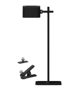 Επιτραπέζιο Επαναφορτιζόμενο Αποσπώμενο Φωτιστικό LED 3W LED με Μαγνήτη & Μανταλάκι CCT Μαύρου Χρώματος V-TAC – 23411VT