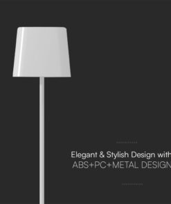 Επιτραπέζιο Φωτιστικό LED 5W Ηλιακό 3IN1 Dimmable IP65 Λευκού Χρώματος V-TAC – 23412VT