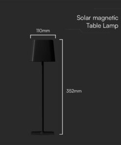Ηλιακό Μαγνητικό Πορτατίφ LED 5W Dimmable IP65 CCT Μαύρου Χρώματος V-TAC – 23413VT